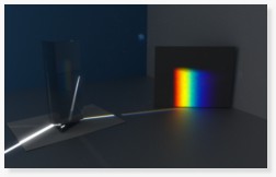 EQUINOX-3D Diffraction, prism / spectrum 3D CAD rendering photorealism