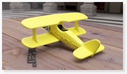 Airplane designed in EQUINOX-3D, for 3D printing